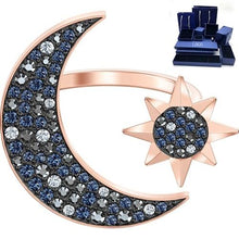 Load image into Gallery viewer, LIDU High Quality Swa Sun And Moon Rings Plated With Rose Gold Send Gifts To Friends Free Mail Manufacturers Wholesale
