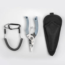 Load image into Gallery viewer, LINNHUE Stainless Steel Multifunctional Fishing Pliers Hook Remover Line Cutter Fishing Tackle Grip Split Ring Pliers pesca

