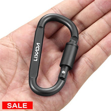 Load image into Gallery viewer, Lixada Aluminum Alloy Carabiner Outdoor Climbing Camping Carabiner Locking Hook Screw D Buckle Keychain Multi Tools mosqueton
