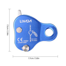 Load image into Gallery viewer, Lixada Climbing Protective Ascender 220LB Climbing Belay Device Rope Grip Outdoor Climbing Rigging 8-13MM Rope Outdoor Tool
