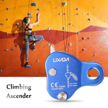 Load image into Gallery viewer, Lixada Climbing Protective Ascender 220LB Climbing Belay Device Rope Grip Outdoor Climbing Rigging 8-13MM Rope Outdoor Tool

