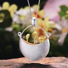 Load image into Gallery viewer, Lotus Fun Real 925 Sterling Silver Handmade Fine Jewelry My Little Garden Design Pendant without Necklace for Women  Acessorios
