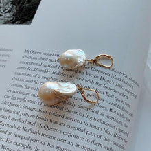 Load image into Gallery viewer, LouLeur Irregular Baroque Pearl Drop Earrings for Women 925 Sterling Silver Nordic Style Earrings Female Eleagnt Luxury Jewelry
