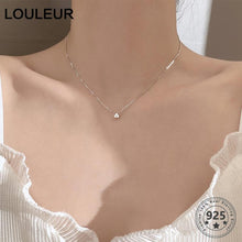 Load image into Gallery viewer, Louleur 925 sterling silver Necklace 0.3cm/0.4cm/0.5cm Zircon Necklace For Women Fashion Jewelry
