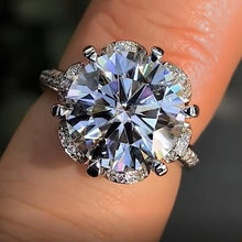 Load image into Gallery viewer, Luxury Female Crystal Zircon Stone Ring Cute Simple 925 Silver Finger Ring Wedding Band Promise Engagement Rings For Women
