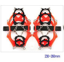 Load image into Gallery viewer, M/L Size Crampons 12 Teeth Outdoor Mountaineering Hiking Antislip Ice Snow Shoe Spikes Shoe Crampons Skidproof High Quality
