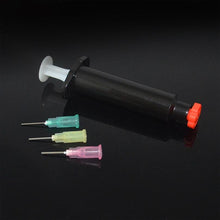 Load image into Gallery viewer, MNFT 2 Sets 5CC / ML Black for UV Epoxy Cure Syringe 3 Needle Nozzles Kit point glue for Fly Tying Flies Clear Glue Coating Tool
