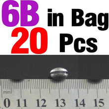 Load image into Gallery viewer, MNFT 20PCS/Bag 1B to 7B Premium Solid Oval Split Shot Lead Sinker Bean Shaped Weight Lead Fishing Lure Accessories
