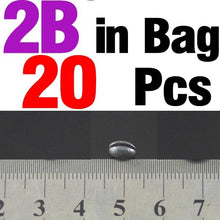 Load image into Gallery viewer, MNFT 20PCS/Bag 1B to 7B Premium Solid Oval Split Shot Lead Sinker Bean Shaped Weight Lead Fishing Lure Accessories
