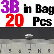 Load image into Gallery viewer, MNFT 20PCS/Bag 1B to 7B Premium Solid Oval Split Shot Lead Sinker Bean Shaped Weight Lead Fishing Lure Accessories
