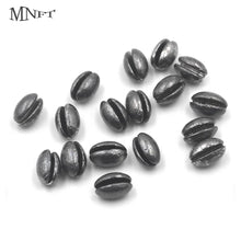 Load image into Gallery viewer, MNFT 20PCS/Bag 1B to 7B Premium Solid Oval Split Shot Lead Sinker Bean Shaped Weight Lead Fishing Lure Accessories
