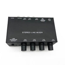 Load image into Gallery viewer, MX500 Ultra-compact Low Noise 5 Channels Line Mixer with Power Adapter High Quality Stereo Audio Mixer
