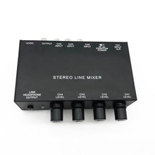 Load image into Gallery viewer, MX500 Ultra-compact Low Noise 5 Channels Line Mixer with Power Adapter High Quality Stereo Audio Mixer
