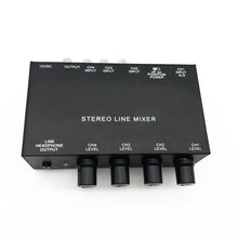 Load image into Gallery viewer, MX500 Ultra-compact Low Noise 5 Channels Line Mixer with Power Adapter High Quality Stereo Audio Mixer
