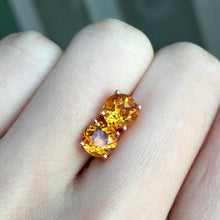 Load image into Gallery viewer, [MeiBaPJ]Natural Brazil Citrine Gemstone Simple Stud Earrings Real 925 Silver Ear Studs Fine Charm Jewelry for Women
