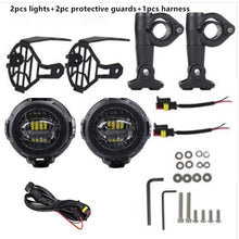 Load image into Gallery viewer, Moto LED Fog Light Motorcycle &amp; Protect Guards /Wiring Harness For BMW R1200 GS ADV Motorbike Headlight Led Lights White 6000k
