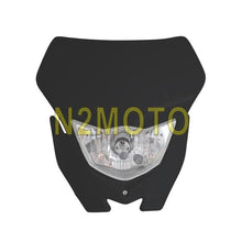Load image into Gallery viewer, Motocross Headlight White H4 12V 35W Dual Sport Kit For Yamaha WRF250/400/426/450 YZ TTR WR XT MX Enduro Dirt Bike Head Light
