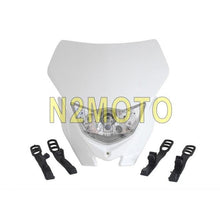 Load image into Gallery viewer, Motocross Headlight White H4 12V 35W Dual Sport Kit For Yamaha WRF250/400/426/450 YZ TTR WR XT MX Enduro Dirt Bike Head Light
