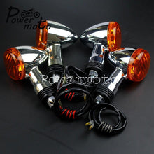 Load image into Gallery viewer, Motorcycle 12V 21W Chrome Front Rear Turn Signal Ligh Amber Lamp Indicator Flasher For SUZUKI Boulevard M109R VRZ1800 2006-2015
