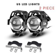 Load image into Gallery viewer, Motorcycle Headlights U5 led moto light DRL Headlamp Motorbike auxiliary Lamp Fog Spotlights Universal For suzuki ltz 400 12V
