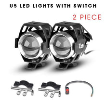 Load image into Gallery viewer, Motorcycle Headlights U5 led moto light DRL Headlamp Motorbike auxiliary Lamp Fog Spotlights Universal For suzuki ltz 400 12V
