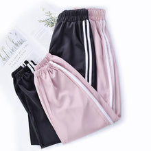 Load image into Gallery viewer, NEW Casual Running Exercise pants Dance Female Side lines Sweatpants sports Women Trousers Fitness Loose Harem Pants Cool pants
