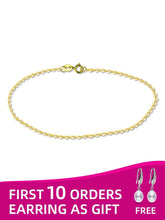 Load image into Gallery viewer, NYMPH 18K Yellow Gold Chain Bracelet Pure Au750 Charm Trendy Bracelets For Women Party  S327
