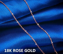 Load image into Gallery viewer, NYMPH Genuine 18K White Yellow Gold Chain 18 inches au750 Cost Price Necklace Pendant Wendding Party Gift For Women[G1002]
