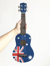 Load image into Gallery viewer, National flag Decal pattern soprano 21 inch beginner wholesale price ukulele
