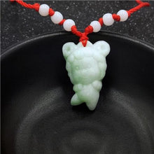 Load image into Gallery viewer, Natural White Jade Chinese Zodiac Pendant Beads Necklace Charm Jewellery Fashion Accessories Hand-Carved Luck Amulet Gifts
