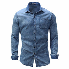 Load image into Gallery viewer, New Arrival Men's shirt Long Sleeve Shirt Mens Dress Shirts Brand Casual Fashion Business Style Shirts 100% Cotton
