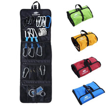 Load image into Gallery viewer, New Folding Lightweight Rock Climbing Arborist Caving Quickdraw Sling Carabiner Hook Gear Equipment Collection Gear Arrange Bag
