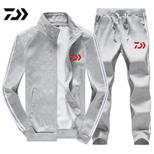 Load image into Gallery viewer, New Men DAIWA Fishing Clothing Outdoor Sport Autumn Winter Fishing Jacket And Pants Warm Polyester DAWA Fishing Tracksuits
