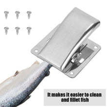 Load image into Gallery viewer, Newest Stainless Steel Fish Fillet Clamp Deep-jaw Fish Tail Clip Coming With 6 Screws Nice DIY Tool For Outdoor Camping Picnic
