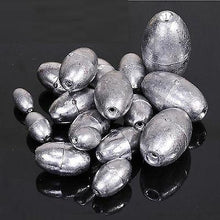 Load image into Gallery viewer, Newly 50pcs Olive Shape Sinkers Pure Lead Making Fishing Sinker Sports &amp; Outdoors Supplies BF88
