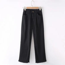 Load image into Gallery viewer, Nice Spring Summer Women Casual Jeans Wide Leg Pants High Waist Loose Wide Leg Jeans Korean Style Straight Jeans
