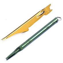 Load image into Gallery viewer, Outdoor Fast Tying Tool Fishing Aluminum Alloy Fishing Double-headed Needle Knots Tie Fishing Line Knotter Fishhook Tie New
