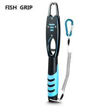 Load image into Gallery viewer, Outlife Portable Aluminum Alloy Fishing Grip Fishing Pliers Split Ring Cutter With Weight Scale Sheath Retractable Tether Combo
