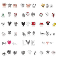 Load image into Gallery viewer, PDB 05  Silver 925 FLOATING LOCKET Small Charm Stored Infinite Small Charm Combination Series Double Heart Unlimited Series
