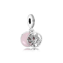 Load image into Gallery viewer, PDB  DZ  05  100% 925 Silver Ice Sculpture Together Travel Mother and Daughter Concentric Pendant Fashion Double Heart Pendant
