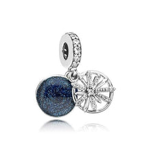 Load image into Gallery viewer, PDB  DZ  05  100% 925 Silver Ice Sculpture Together Travel Mother and Daughter Concentric Pendant Fashion Double Heart Pendant
