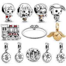 Load image into Gallery viewer, PDB Original 925 Sterling Silver Magic School Charm Beads Bracelet Fashion Personality Woman Jewelry Gift Free Shipping
