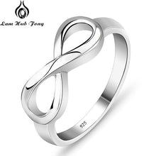 Load image into Gallery viewer, Personalized Infinity Ring 925 Sterling Silver Custom Name Wedding Gift Love Forever Ring for Women Fine Jewelry（Lam Hub Fong）

