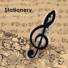 Load image into Gallery viewer, Plastic Musical Note Letter Paper Clip Piano Music Book Paper Sheet Spring Holder Folder for Piano Guitar Violin Performance Sta
