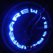 Load image into Gallery viewer, Practical Bike Bicycle Wheel Valve Tire Tyre LED Letter Light Double Sense Waterproof Cycling Bike Tire Blue Flash Light
