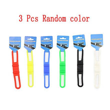 Load image into Gallery viewer, Practical Cycling Bicycle Bike Silicone Strap Fastening High Elasticity Bicycle Light Holder Band FlashLight Phone Bind Strap
