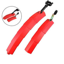 Load image into Gallery viewer, ROBESBON Telescopic Folding Bicycle Fender Set with Taillight MTB Mudguard Bicycle Front Rear Fender for Road Bike Mud Guard
