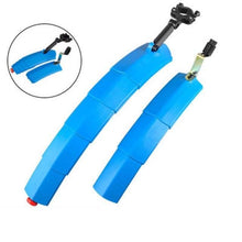 Load image into Gallery viewer, ROBESBON Telescopic Folding Bicycle Fender Set with Taillight MTB Mudguard Bicycle Front Rear Fender for Road Bike Mud Guard
