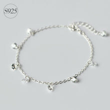 Load image into Gallery viewer, Real. 925 Sterling Silver Round crystals CZ AAA+ Pendant Statement station Necklace Sweet GTLX740
