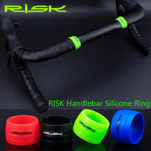 Load image into Gallery viewer, Risk One Pair Bicycle Handlebar Tape Fixing Loops Road Bike Handle Grip Wrap Holding Silicone Rings Cycling Fixed Sleeve Collar
